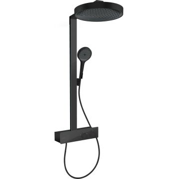Coloana de dus Hansgrohe Rainfinity 360 1jet  cu baterie termostatata ShowerTablet 350  negru mat Coloana de dus Hansgrohe Rainfinity 360 1jet  cu baterie termostatata ShowerTablet 350  negru mat