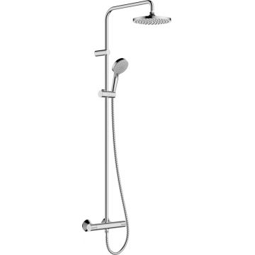 Coloana de dus Hansgrohe Vernis Blend 200  1 jet cu baterie termostatata  crom