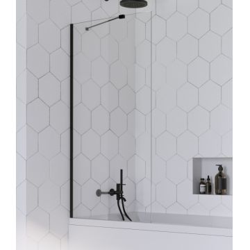 Paravan cada Radaway Idea Black PNJ  un element fix  80cm