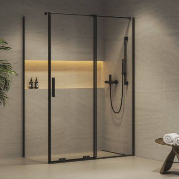 Cabina dus Ravak Roll RODP2+ROPS negru - Dimensiune 100x110