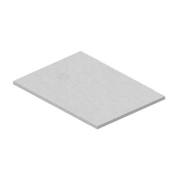 Cădiță de duș Kolpasan, Hopp, din Cast Marble, 80 x 80, alb