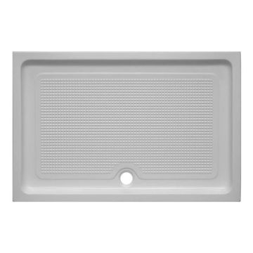 Cadita de dus dreptunghiulara Belform, Bella, 120x90 cm, alb