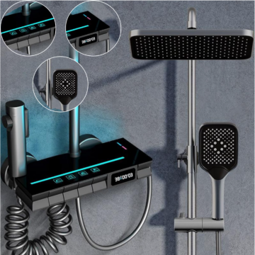 Coloana De Dus Completa, Afisaj Temperatura Digital, Lumini LED - Default Title