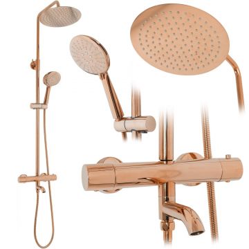 Coloana de dus cu termostat Rea Lungo rose Coloana de dus cu termostat Rea Lungo rose