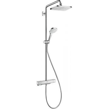 Coloana de dus Hansgrohe Croma E 280 EcoSmart cu baterie de dus termostatata  1 jet si 9l/min Coloana de dus Hansgrohe Croma E 280 EcoSmart cu baterie de dus termostatata  1 jet si 9l/min