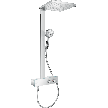 Coloana de dus Hansgrohe Raindance E 300 1jet EcoSmart cu baterie termostatata ShowerTablet 350  crom Coloana de dus Hansgrohe Raindance E 300 1jet EcoSmart cu baterie termostatata ShowerTablet 350  crom