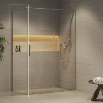 Perete fix Ravak Roll ROPS crom - Culoare Crom