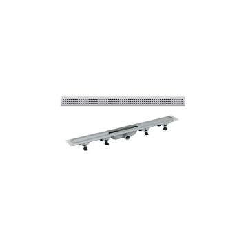 Rigola pentru dus cu gratar Plast-Brno, din inox, 80 cm