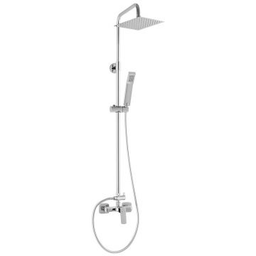 Set de dus, Ferro, Vitto Verdeline, cu baterie, crom Set de dus, Ferro, Vitto Verdeline, cu baterie, crom