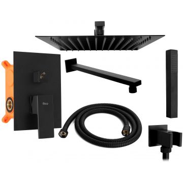 Set de dus incastrabil Rea Fenix, negru mat Set de dus incastrabil Rea Fenix, negru mat