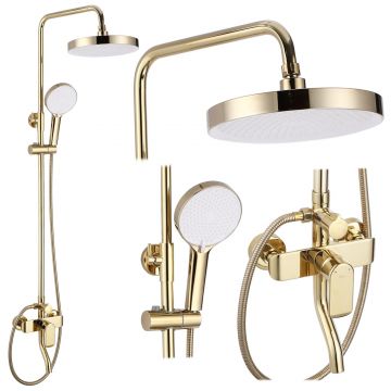 Set de dus Rea Bloom, auriu lucios Set de dus Rea Bloom, auriu lucios