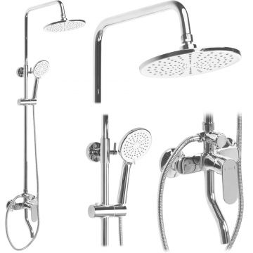 Set de dus Rea Salton, argintiu lucios Set de dus Rea Salton, argintiu lucios