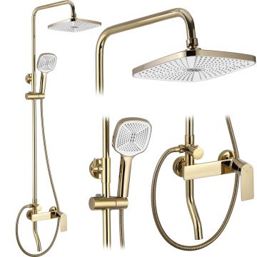 Set de dus Rea Storm, auriu lucios Set de dus Rea Storm, auriu lucios