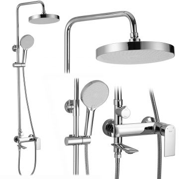 Set de dus Rea Veneta, argintiu lucios Set de dus Rea Veneta, argintiu lucios
