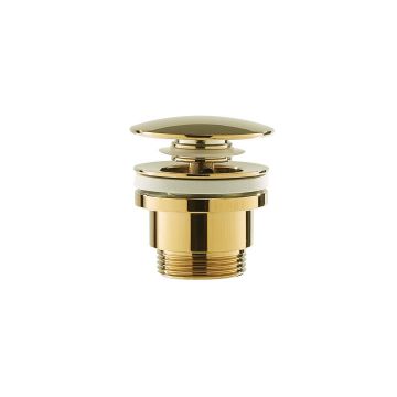 Ventil lavoar Bell, click-clack, auriu lucios, din alama sanitara, Elysium Ventil lavoar Bell, click-clack, auriu lucios, din alama sanitara, Elysium