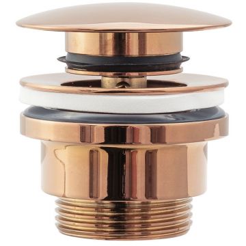 Ventil universal pentru lavoar Rea cu click-clack rose