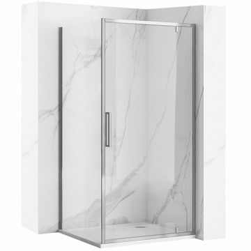 Cabina de dus dreptunghiulara de colt cu usi batante Rea Rapid Swing 90x100 cm