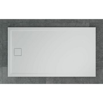 Cadita de dus dreptunghiulara alb SanSwiss Livada W20A 90x120 cm slim