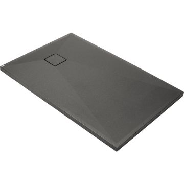 Cadita de dus dreptunghiulara Deante Correo din granit antracit 100x70 cm
