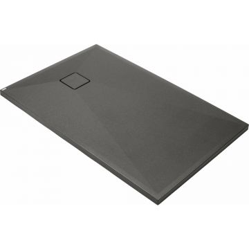 Cadita dus dreptunghiulara Deante Correo antracit metalic 120x80 cm