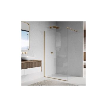 Paravan de dus tip Walk-in auriu periat SanSwiss Easy STR4P 110x200 cm