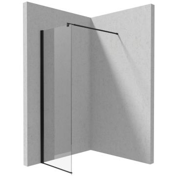 Paravan de dus Walk-in Deante Kerria Plus negru 50x200 cm Total White