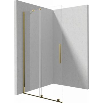 Paravan de dus Walk-in Deante Prizma auriu 120x195 cm
