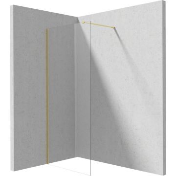 Paravan de dus Walk-in Deante Prizma auriu 90x195 cm