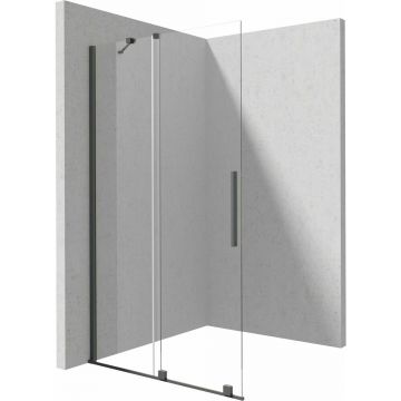 Paravan de dus Walk-in Deante Prizma titan 100x195 cm