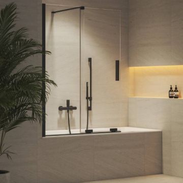 Paravan Ravak ROVS2 pentru cada din 2 piese, negru - Dimensiune 110x150