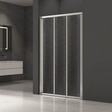 Usa de nisa culisanta Inter Ceramic 140 cm sticla mata opaca 4 mm profil crom lucios