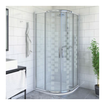 Cabina dus Roltechnik Proxima Line semirotunda 90x90 cm Cabina dus Roltechnik Proxima Line semirotunda 90x90 cm