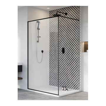 Cabina dus Walk-In Radaway Modo New Black II Frame, 100 x H200 cm ieftina