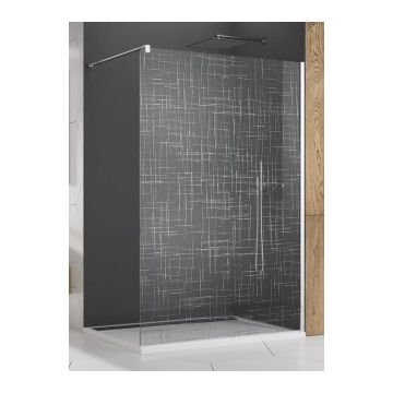 Cabina dus Walk-in SanSwiss Easy STR4P 100xH200 cm Lines