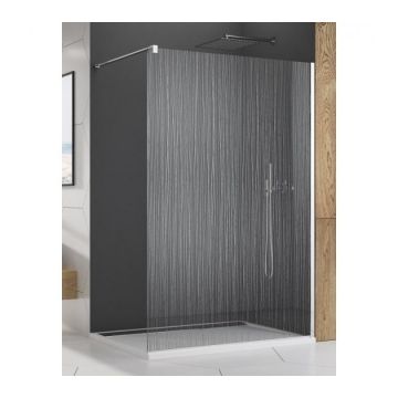 Cabina dus Walk-in SanSwiss Easy STR4P 100xH200 cm Water Threads