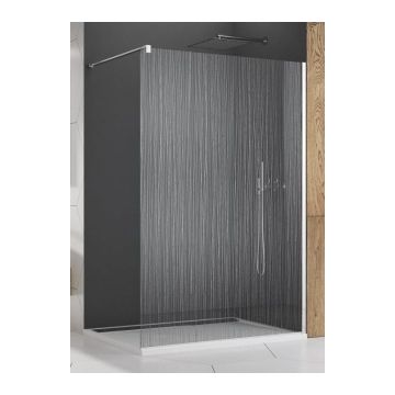 Cabina dus Walk-in SanSwiss Easy STR4P 90xH200 cm Water Threads la reducere