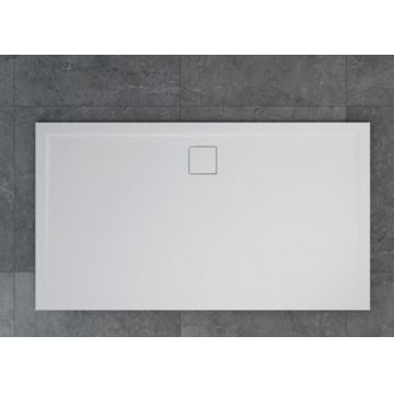 Cadita dus SanSwiss Livada W20AL 120x70xH3,5 cm marmura sintetica alba