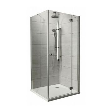 Set PROMO cabina dus Radaway Torrenta KDJ 100x80 cm, sifon si cadita Laros D Compact, dreapta la reducere