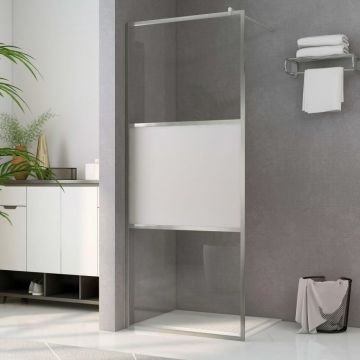 vidaXL Paravan de duș walk-in, 100 x 195 cm, sticlă ESG semi-mată