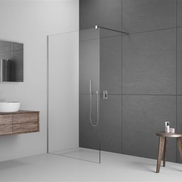 Paravan de dus tip Walk-in Radaway Modo New II crom-transparent 95 cm sticla securizata 8 mm