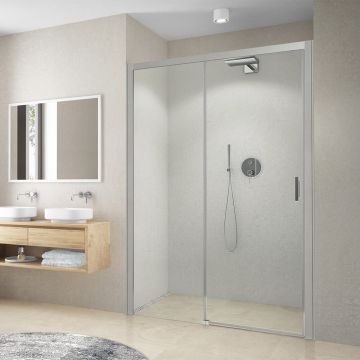 Usa de nisa culisanta Roth Cariba 140 cm sticla 6 mm crom stanga