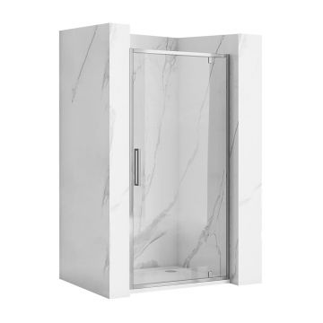 Usa de nisa pivotanta Rea Rapid Swing 90 cm sticla 6 mm crom