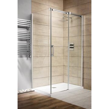 Cabina de dus dreptunghiulara usi culisante Radaway Espera KDJ 120x90 cm profil crom lucios dreapta