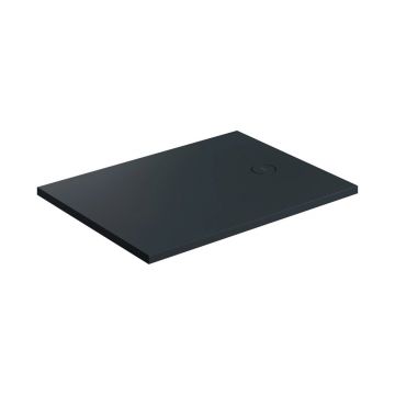 Cadita de dus compozit Omnires AquaRock M+ dreptunghiulara negru lava mat 80x120 cm