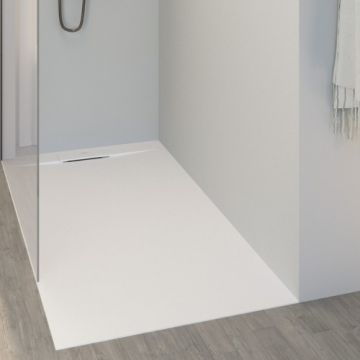 Cadita dus Sanycces Siena, alb mat - Dimensiune 100x100