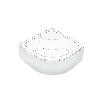Capac semicerc pentru cadita de dus pentru KTD_041B