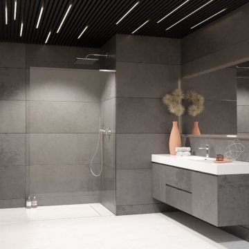 Paravan de dus tip Walk-in Radaway Modo SL II crom lucios-transparent 120 cm sticla securizata 8 mm dreapta