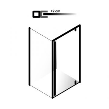 Profil de extensie Sanycces Style pentru cabine pivotate si paravane de dus