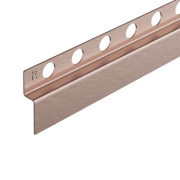 Profil inclinat dreapta pentru perete Balneo Floor Strips 120 cm finisaj cupru periat