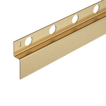 Profil inclinat stanga pentru perete Balneo Floor Strips 170 cm finisaj auriu periat